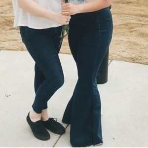 free people bell bottom flare jeans